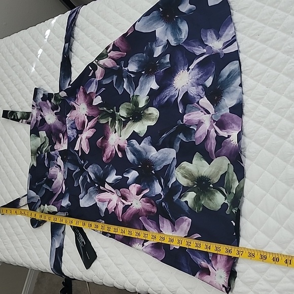Kay Unger Flora Print Mini Dress Size 6 - Picture 5 of 12